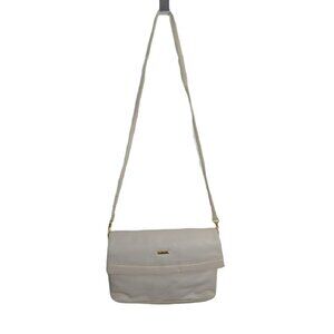 Vintage 80s Via Piaggi White Clutch shoulder bag